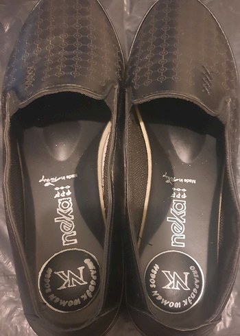 Siyah Desenli Kadın babet - Görsel 4