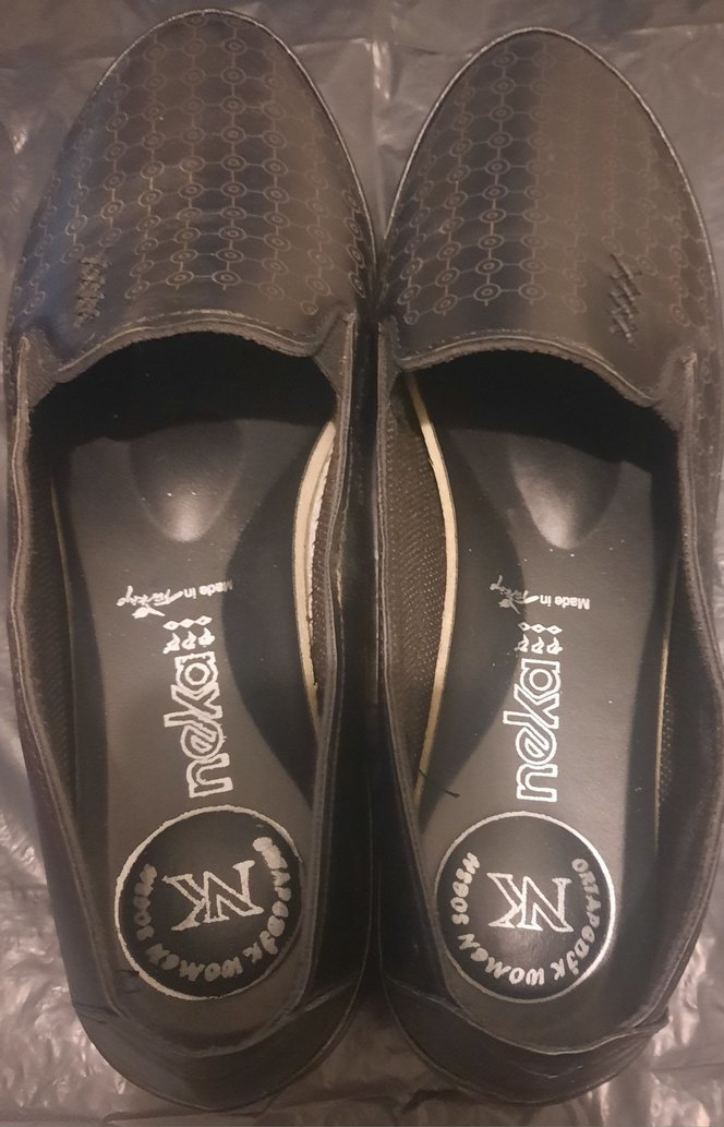 Siyah Desenli Kadın babet - Görsel 4