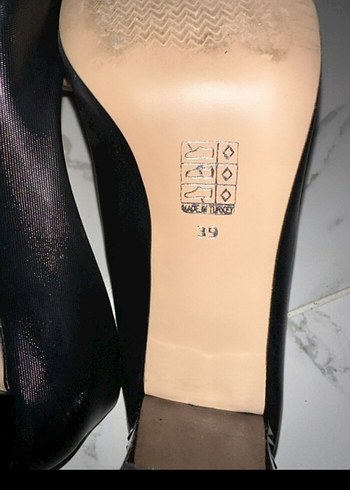 Siyah Klasik Stiletto Topuklu Kadın Ayakkabı - Görsel 7