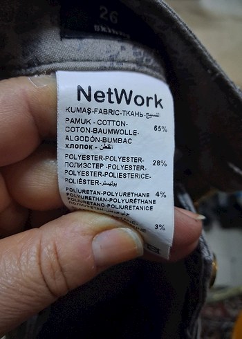 Gri Yılan Desenli Kadın Kumaş Pantolon - Görsel 10