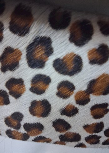 leopar. Kürklü Kadın gerçek deri özel tasarım Kemer - Görsel 3