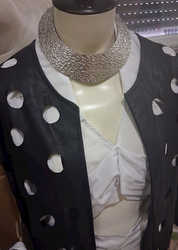 Mango marka dövme tarzında tasma gerdanlık - Görsel 8