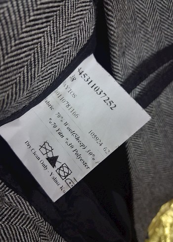 Gri ve Mavi Pilili Midi Etek - Görsel 6