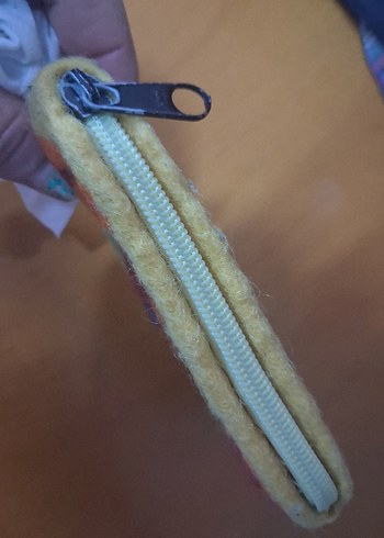 Renkli Nakışlı Bohem Fermuarlı Kadın Cüzdanı - Görsel 5