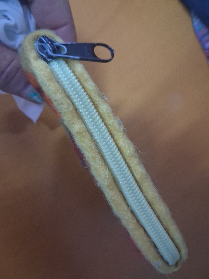 Renkli Nakışlı Bohem Fermuarlı Kadın Cüzdanı - Görsel 5