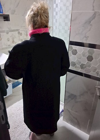 Siyah Uzun Kaban - Görsel 2