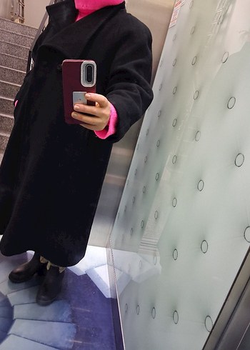 Siyah Uzun Kaban - Görsel 12