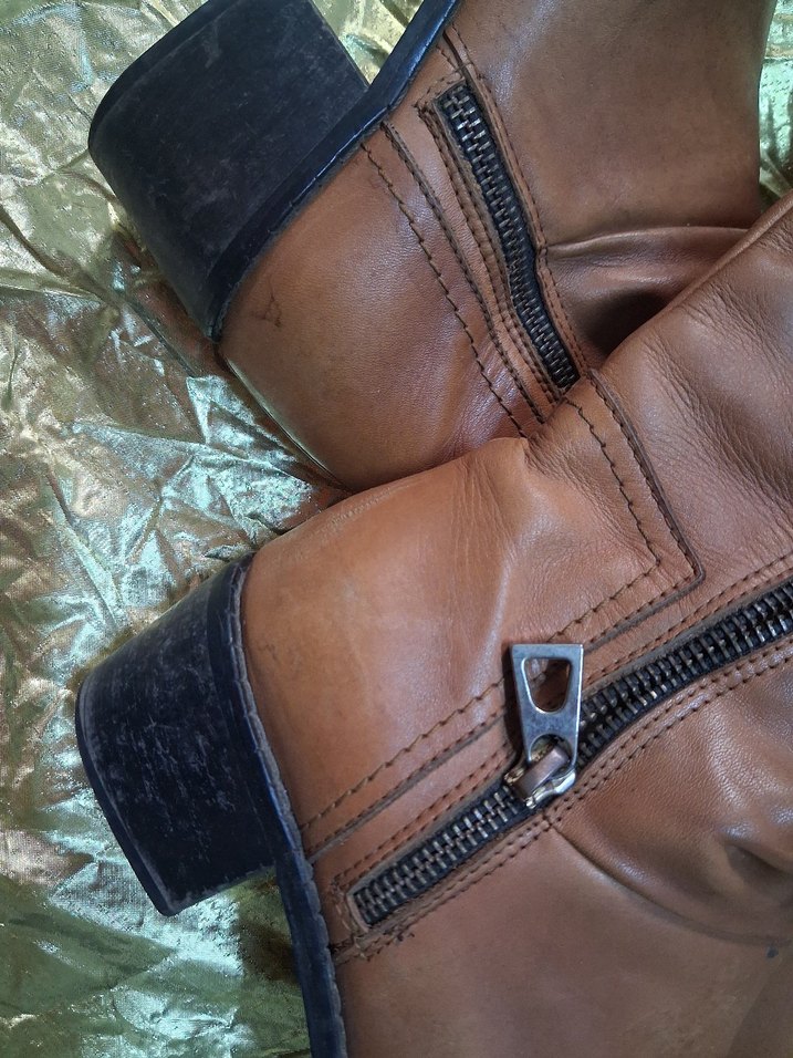 Kahverengi Tokalı Deri Dizüstü Bot Beymen stüdyo marka - Görsel 2