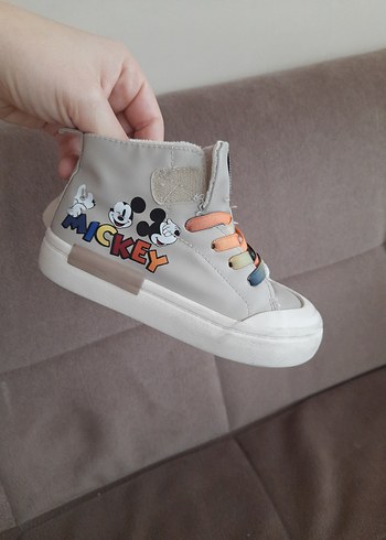 H&M Beyaz Erkek Çocuk Mickey Baskılı Spor Ayakkabı