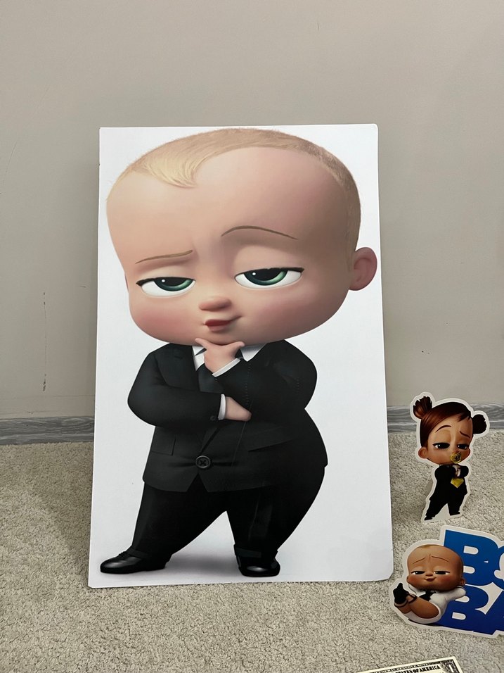 Boss baby ayaklı pano - Görsel 3