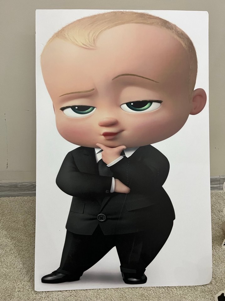 Boss baby ayaklı pano - Görsel 2