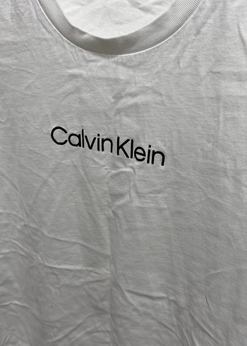 Calvin Klein Beyaz Erkek Tişört - Görsel 3
