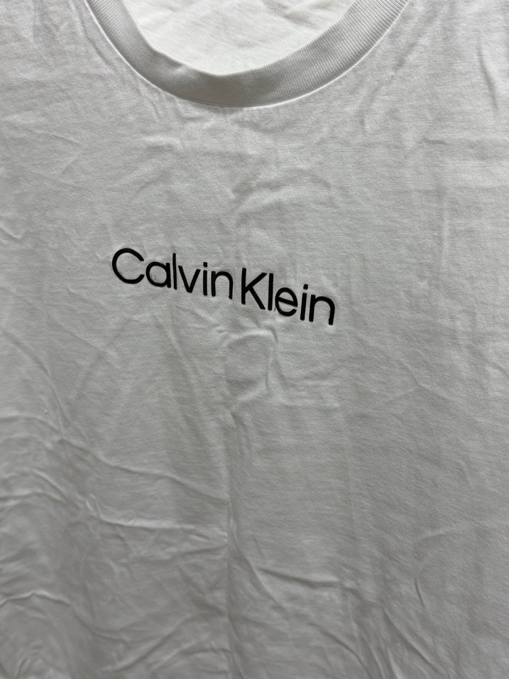 Calvin Klein Beyaz Erkek Tişört - Görsel 3