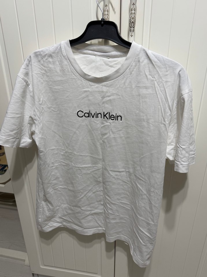 Calvin Klein Beyaz Erkek Tişört - Görsel 2