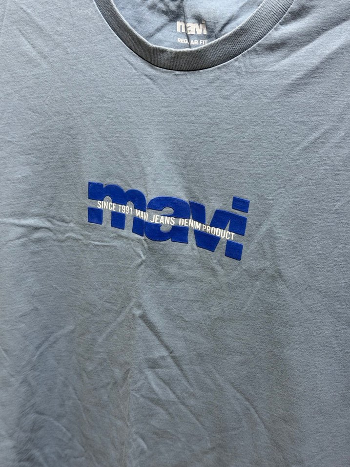 Mavi  Erkek Tişört - Görsel 2