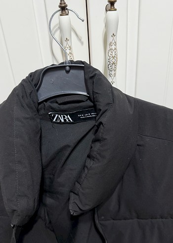 Zara Siyah Yüksek Yaka erkek Yelek - Görsel 3