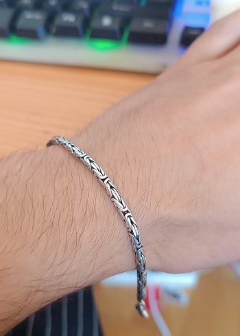  Beden kral gümüş bileklik