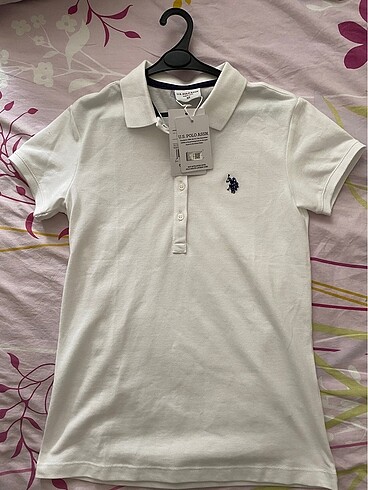US polo Tshirt Beyaz