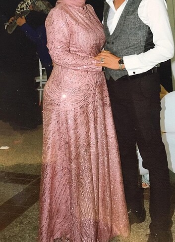Simli abiye elbise