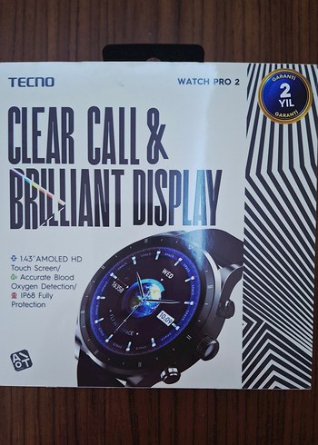 Tecno Watch Pro 2 Akıllı Saat Siyah - Görsel 2