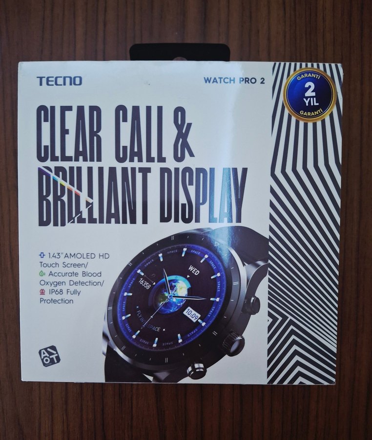 Tecno Watch Pro 2 Akıllı Saat Siyah - Görsel 2