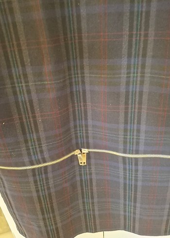 Kadın Ekoseli Midi Elbise - Görsel 5