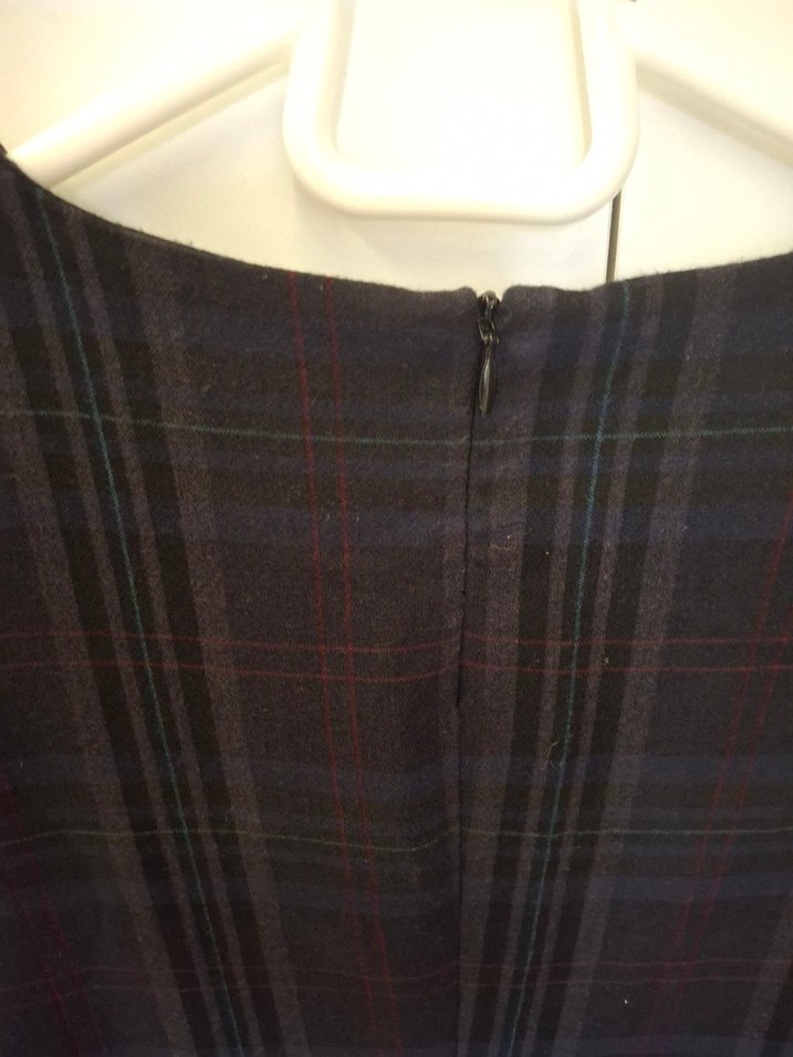 Kadın Ekoseli Midi Elbise - Görsel 4