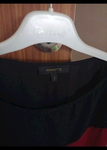 Bordo Siyah Kısa Kollu Payetli Kadın Bluz - Görsel 3