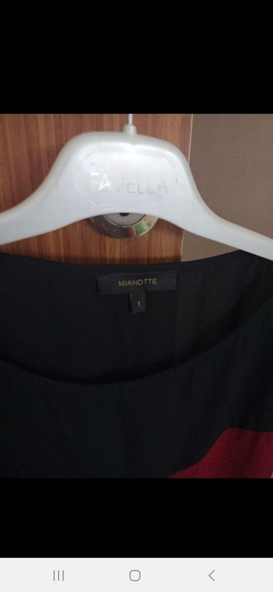 Bordo Siyah Kısa Kollu Payetli Kadın Bluz - Görsel 3