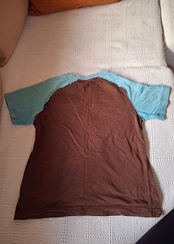 Kahverengi Mavi Erkek Çocuk Kısa Kollu - Görsel 3