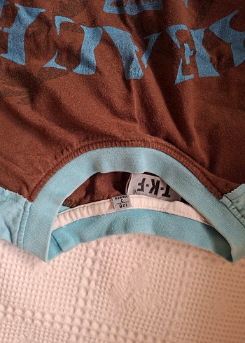 Kahverengi Mavi Erkek Çocuk Kısa Kollu - Görsel 2