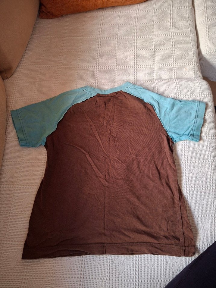 Kahverengi Mavi Erkek Çocuk Kısa Kollu - Görsel 3