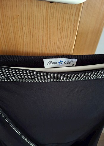 Taşlı Drapeli Siyah Midi Straplez Elbise - Görsel 2