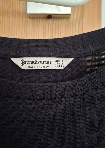 Siyah Piliseli Uzun Kollu Triko Elbise - Görsel 3