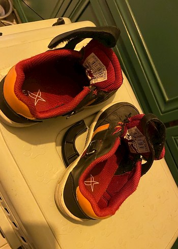 Işıklı Erkek  Çocuk Kırmızı Spor Ayakkabı Velcro - Görsel 2