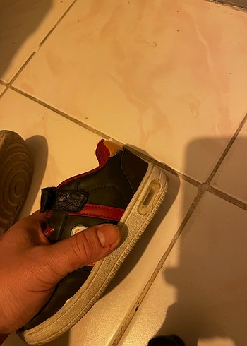 Işıklı Erkek  Çocuk Kırmızı Spor Ayakkabı Velcro - Görsel 10