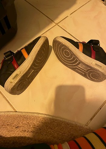 Işıklı Erkek  Çocuk Kırmızı Spor Ayakkabı Velcro - Görsel 8