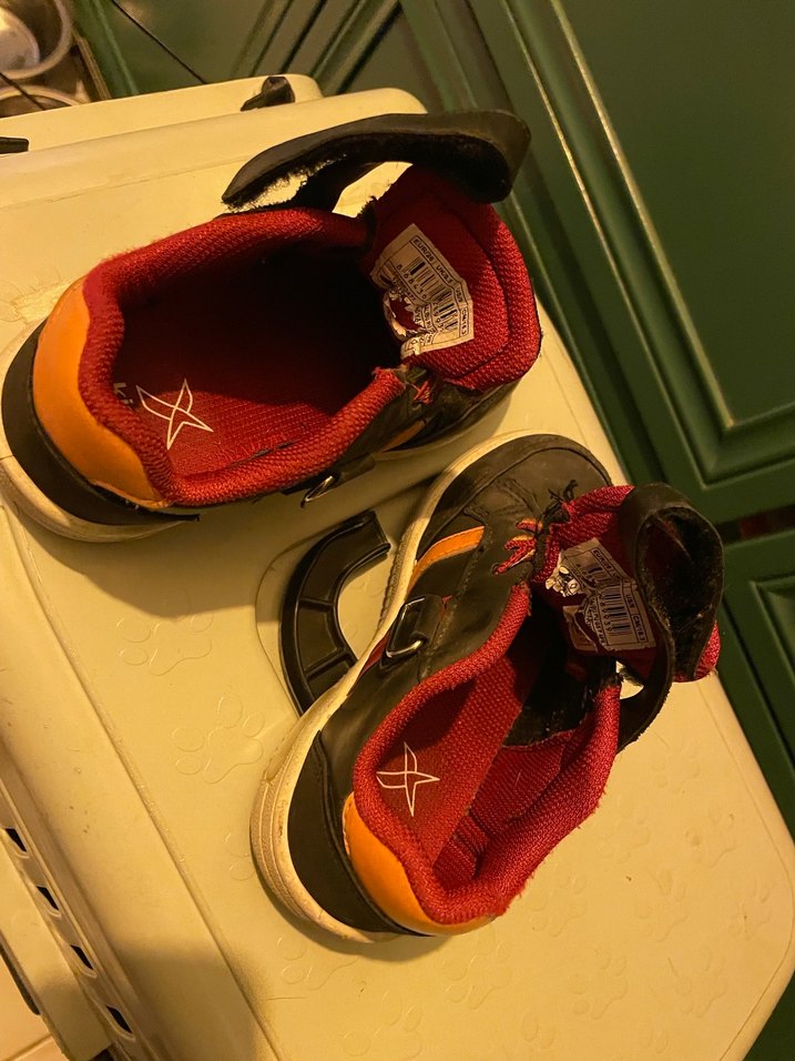 Işıklı Erkek  Çocuk Kırmızı Spor Ayakkabı Velcro - Görsel 2