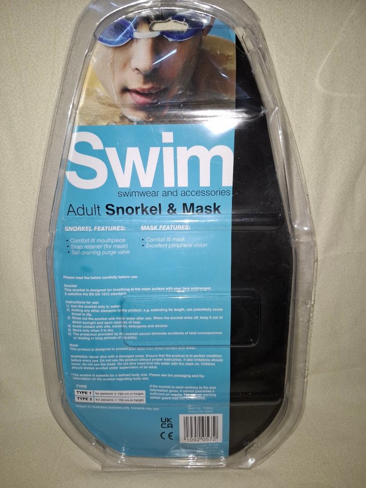 Yetişkin Şnorkel Maskesi ve Dalış Gözlüğü - Görsel 2