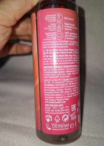 Schwarzkopf Bonacure Coconut Beach Wave Sprey - Görsel 4