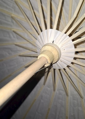 Bej Katlanabilir Ahşap ŞEMSİYE - Görsel 7