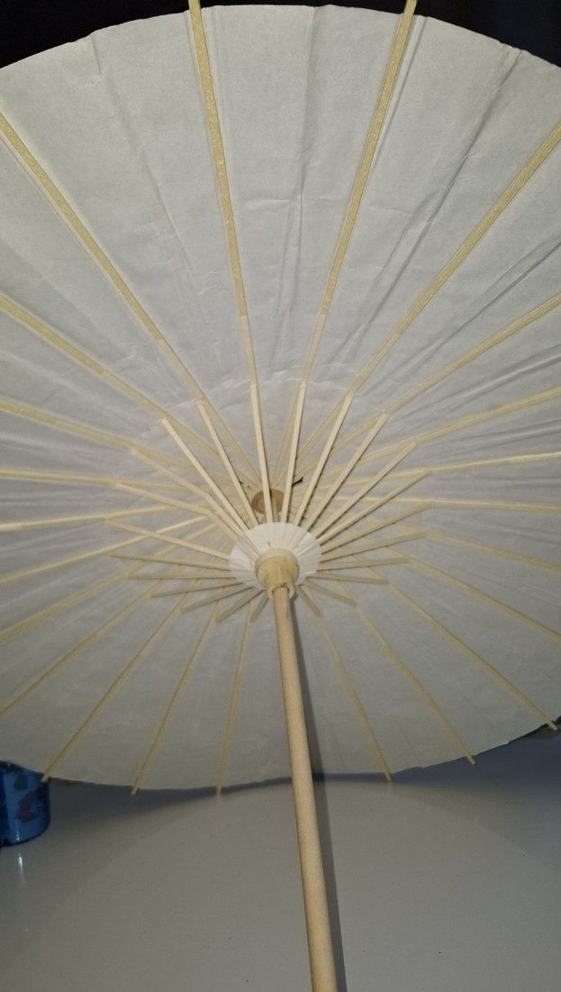 Bej Katlanabilir Ahşap ŞEMSİYE - Görsel 5