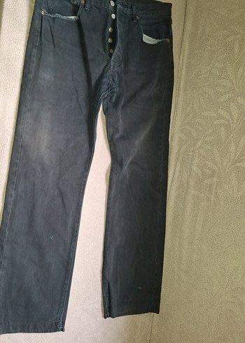 Levis Dugmeli Siyah Erkek Denim Pantolon