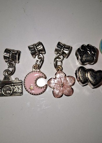 Renkli Boncuklu Kadın Charm Seti - Görsel 6
