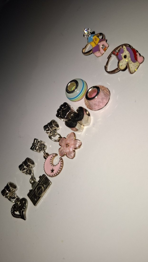 Renkli Boncuklu Kadın Charm Seti - Görsel 2