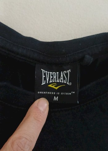 m Beden siyah Renk Everlast Siyah Baskılı Erkek Tişört