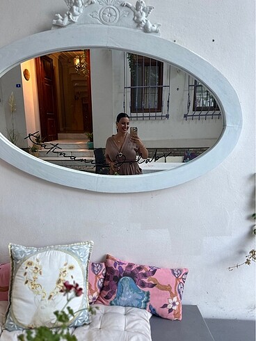 Müslin kumaş vizon kahve elbise - Görsel 10