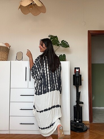 universal Beden ten rengi Renk Bali?den alınmış cepli kimono