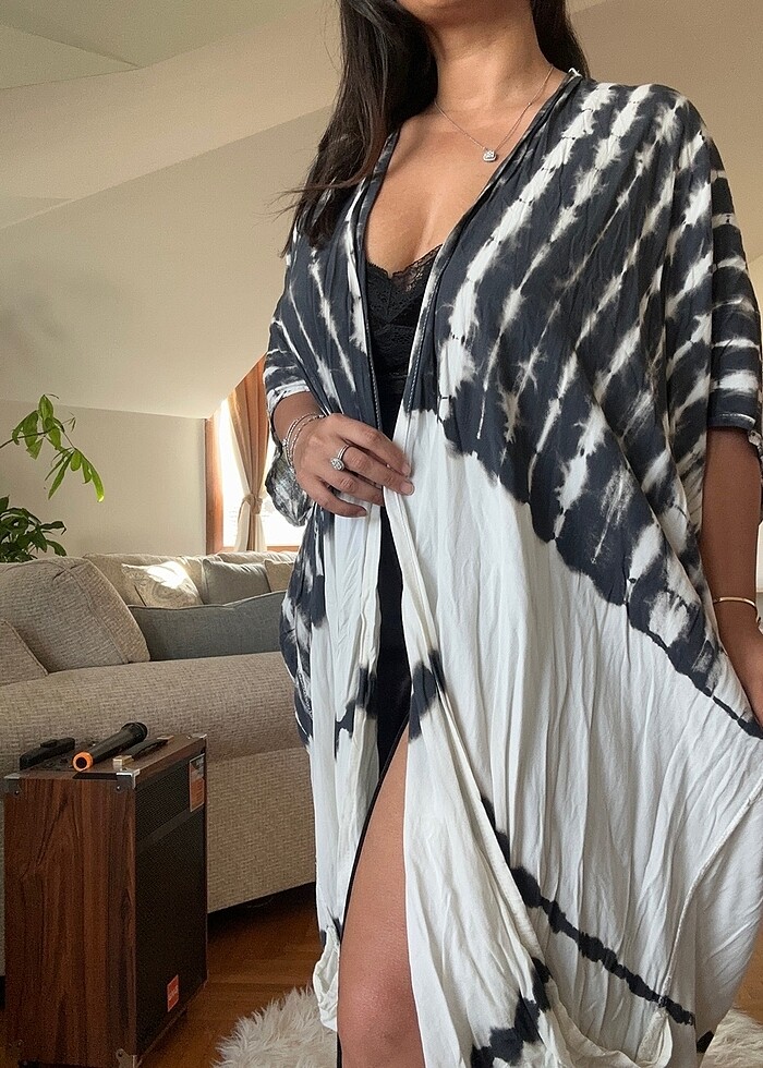 Bali?den alınmış cepli kimono - Görsel 2