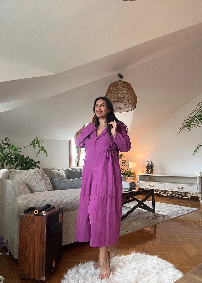 italyan marka gömlek , kapişonlu elbise - Görsel 3